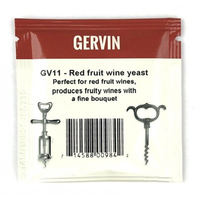 Винные дрожжи Gervin "Red Fruit Wine GV11", 5 г 8193 - фото 21324