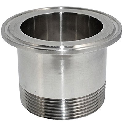 Переходник с кламп 2,0" на внешнюю резьбу DN40 (48 мм) 8359 - фото 22514