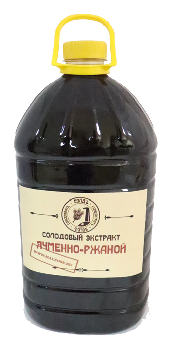 Экстракт солодовый "Ячменно-ржаной" 3 л. (3,9 кг) 9191 - фото 23327