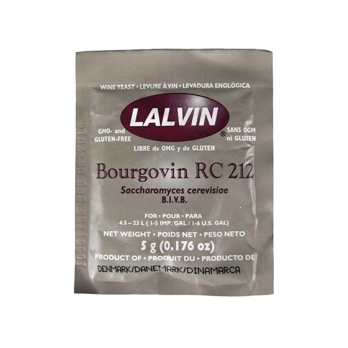 Дрожжи Lalvin Bourgovin RC-212, 5 г 5681 - фото 24235