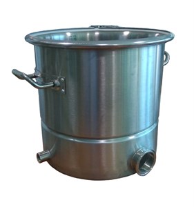 Котел 37 л с зиговкой без крышки, без прокладкой и без хомута D360 12103 - фото 24597