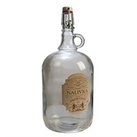 Бутылка "Венеция" 2 л с этикеткой из шпона "Наливка" 6747
