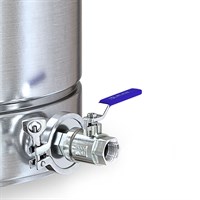 Кран для слива Luxstahl 3/4" на клампе 2" 8691