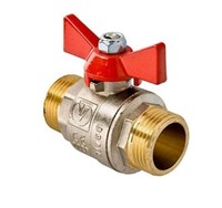 Кран шаровый латунный 1/2 папа-папа 7698