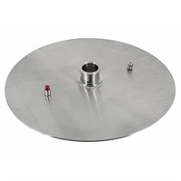 Прямая крышка d400 на котел 50 л с выходом 2" 8935