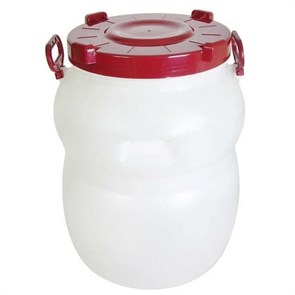 Бочка 50 л с широким горлом (белая) "Радиан" 9824