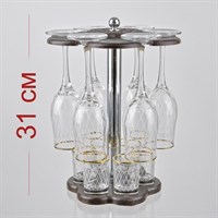 Деревянный бар 12 пр. (Винтаж) Гравировка, отводка золотом 0Р-00017059