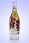 Бутылка 1 литр прозр. стекло ручная роспись 1223 - фото 4547
