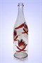 Бутылка 1 литр прозр. стекло ручная роспись 1223 - фото 4553