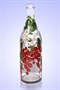 Бутылка 1 литр прозр. стекло ручная роспись 1223 - фото 4556
